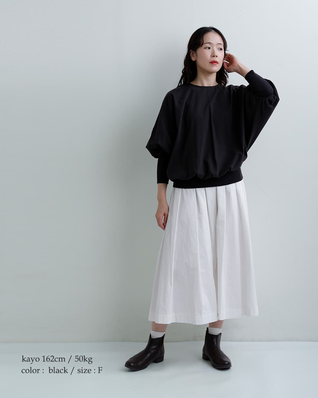 Gauzeコットン ハイゲージ カットソー MAISON PULL OVER g1214