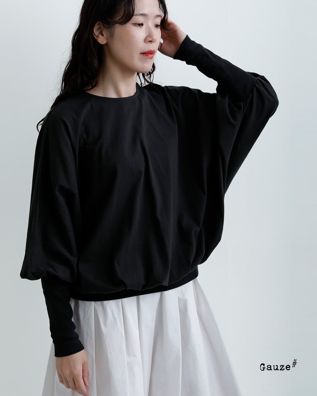 Gauzeコットン ハイゲージ カットソー MAISON PULL OVER g1214