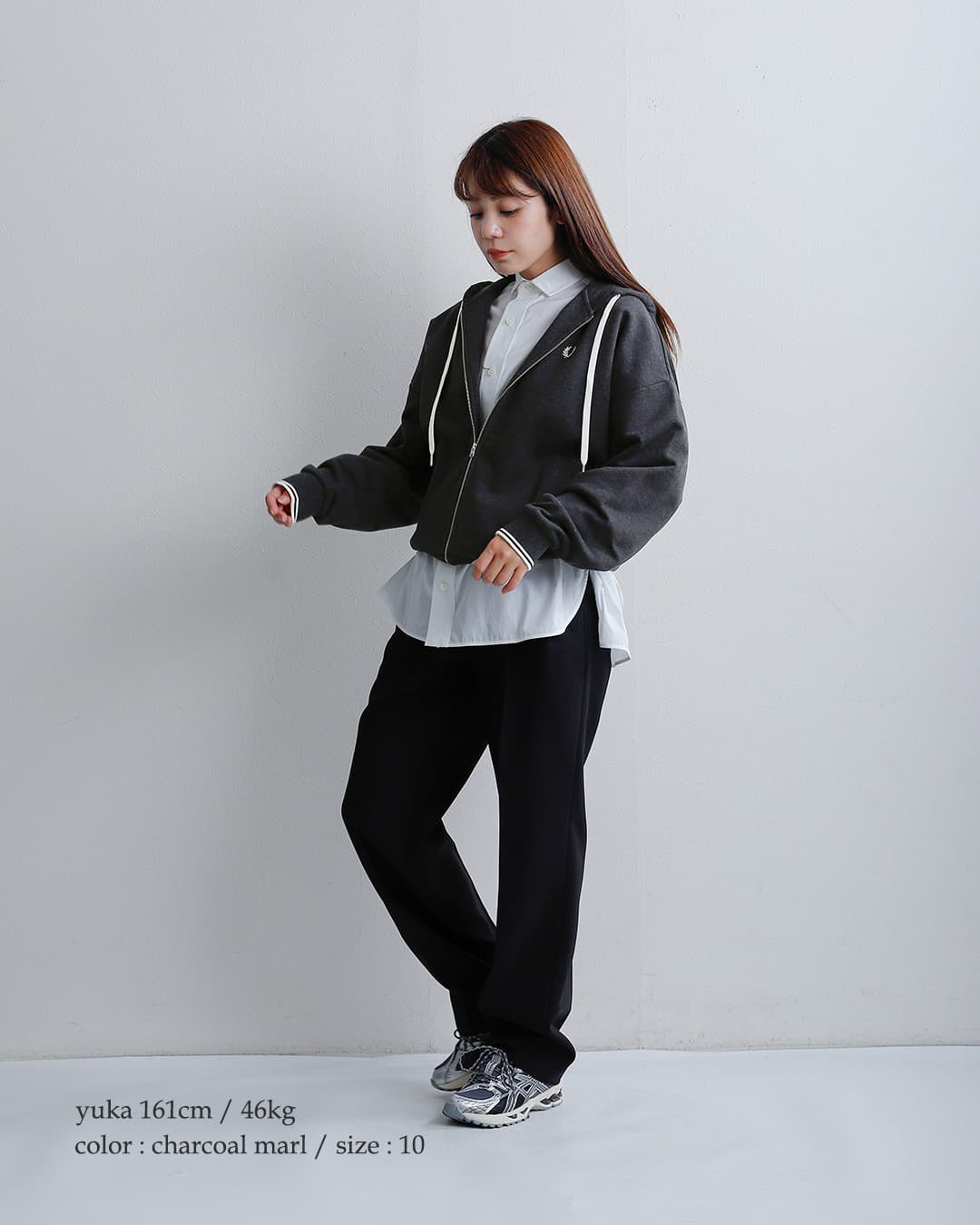 FRED PERRYフーデッド ジップ スウェットシャツ Hooded Zip-through Sweatshirt g3134