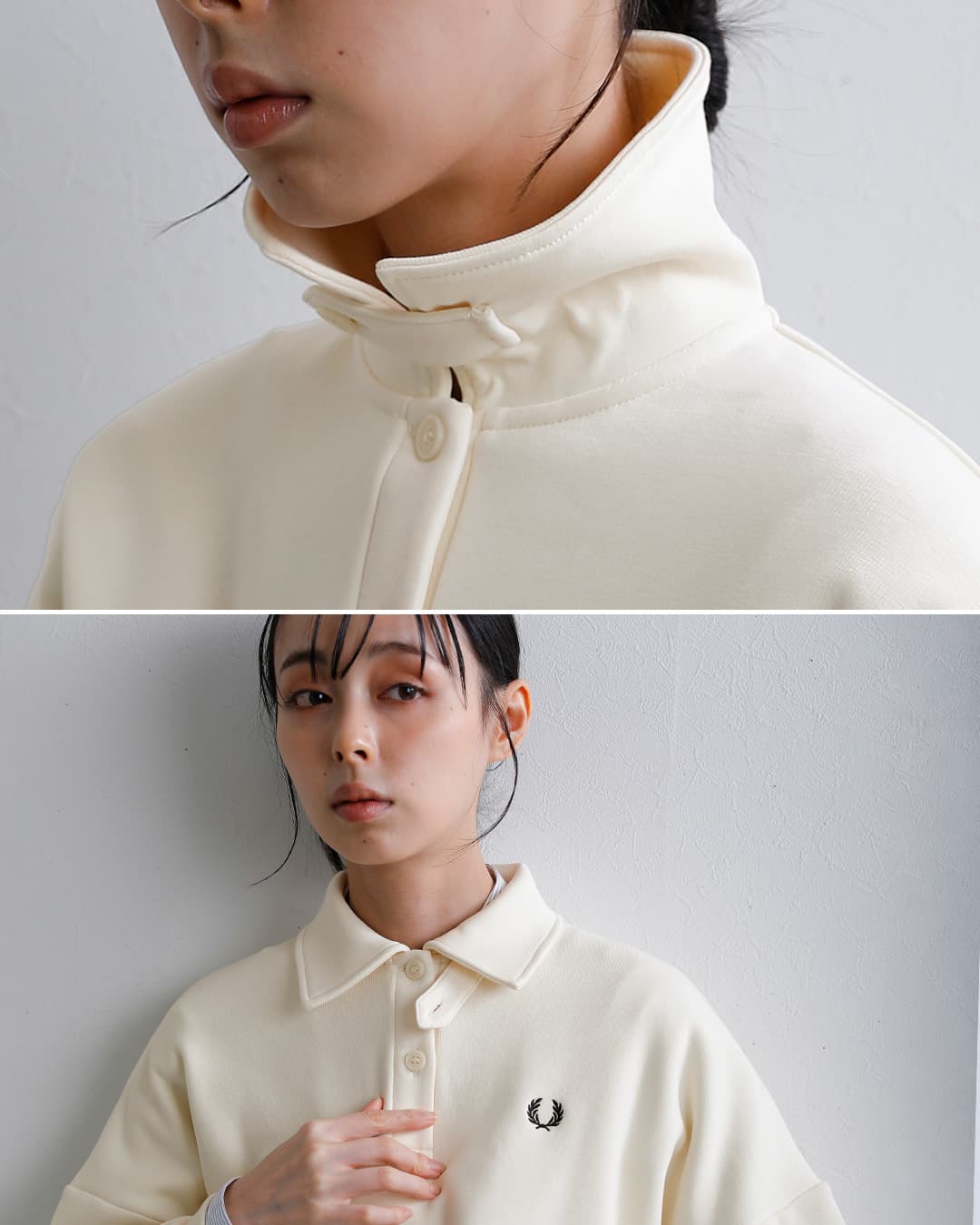 FRED PERRYブラッシュドバック スウェットポロシャツ Brushed Back Sweatshirt Polo g3159