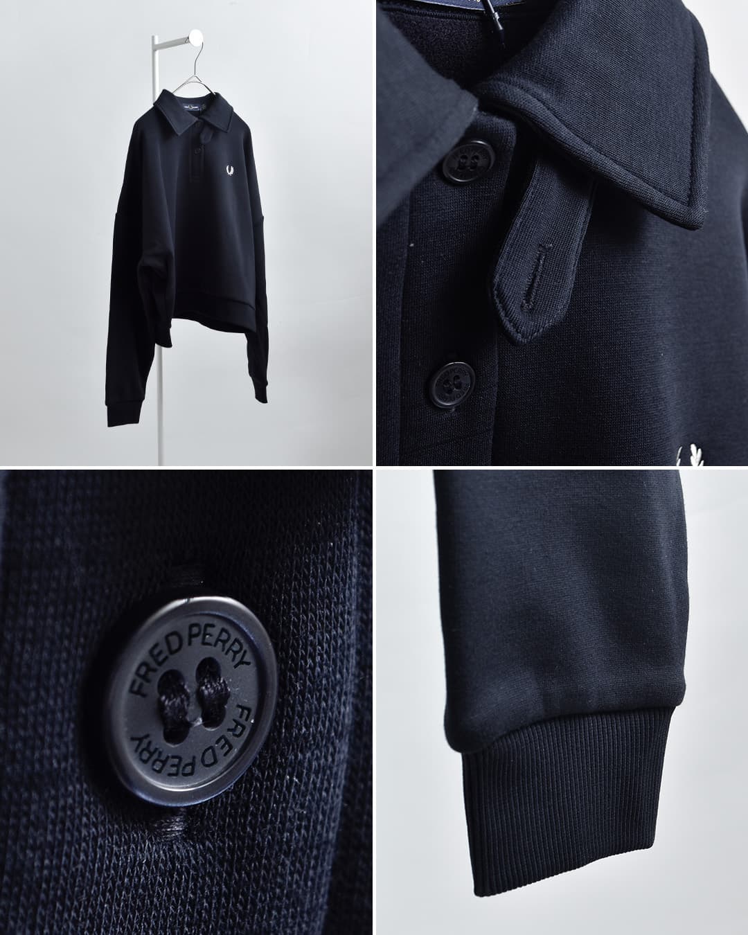 FRED PERRYブラッシュドバック スウェットポロシャツ Brushed Back Sweatshirt Polo g3159