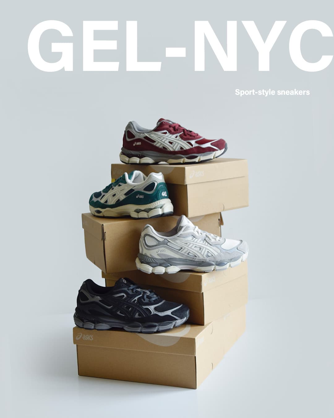 ASICS(アシックス)ゲルエヌワイシー スポーツスタイル スニーカー “GEL-NYC” gel-nyc