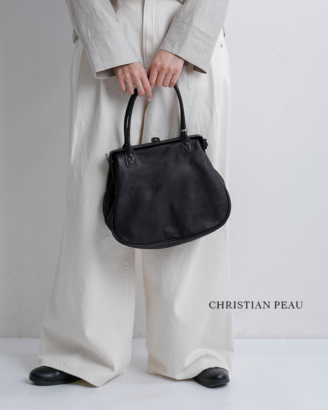 2026aw新作]CHRISTIAN PEAU クリスチャン ポー 2way レザー がま口