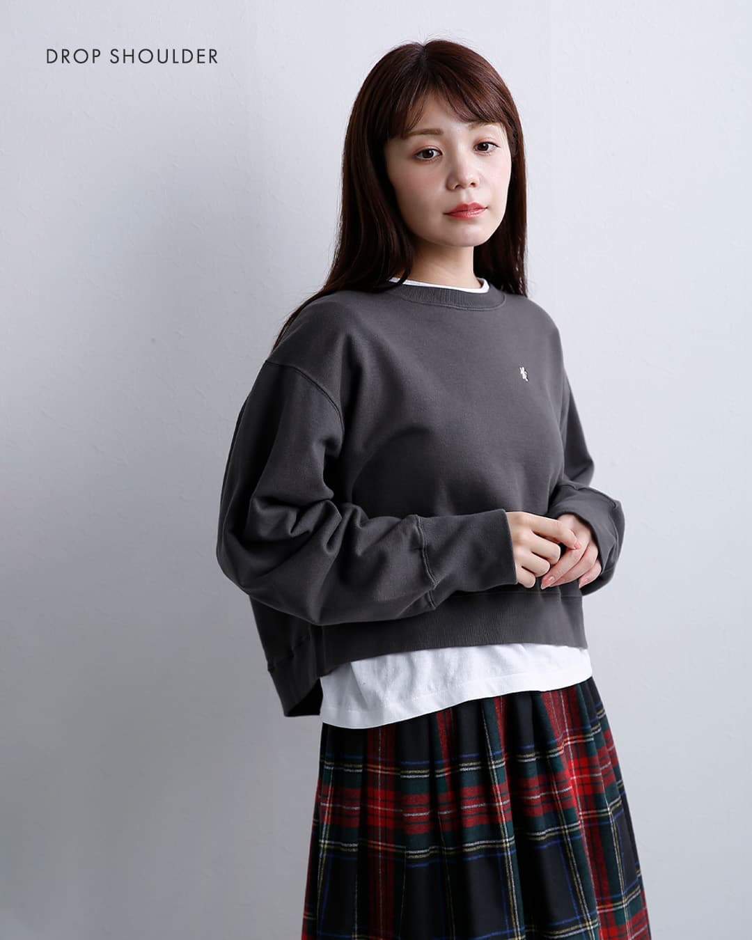 Gymphlexフレンチテリー クルーネック スウェットシャツ gy-c0568fpo
