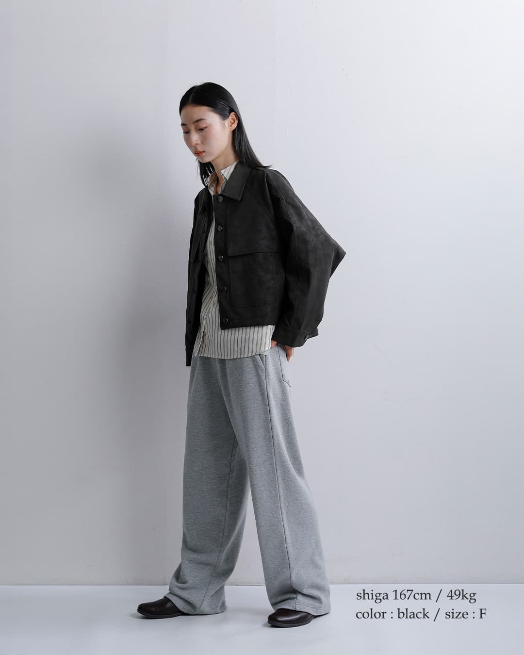 HERENCIAレギュラーカラー フラップポケット ジャケット h226304