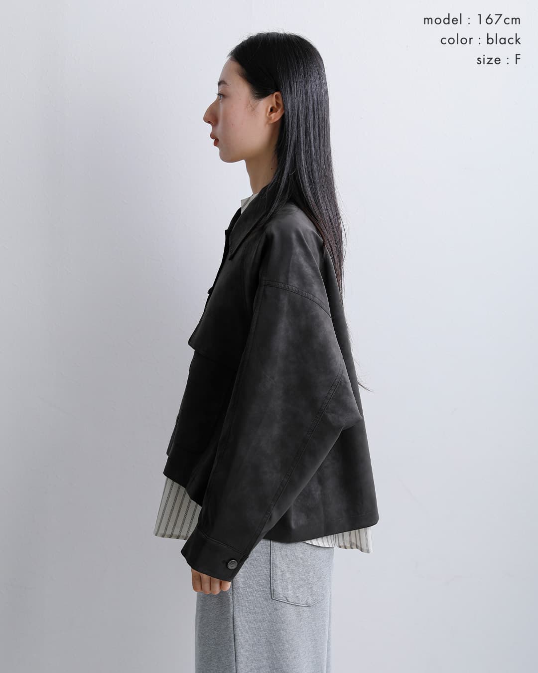 HERENCIAレギュラーカラー フラップポケット ジャケット h226304