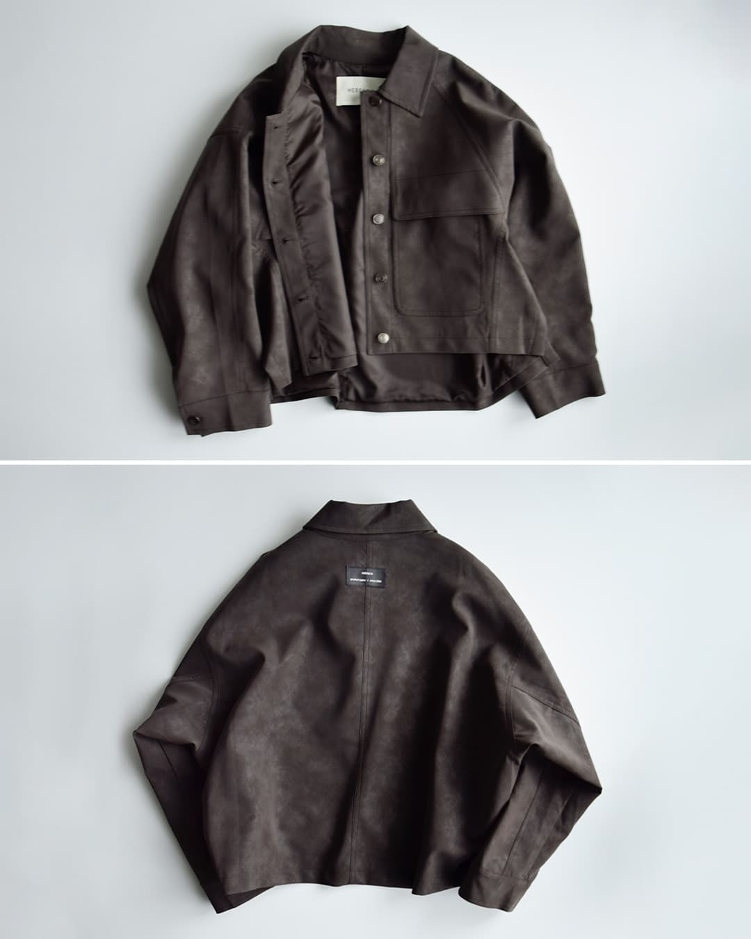 HERENCIAレギュラーカラー フラップポケット ジャケット h226304
