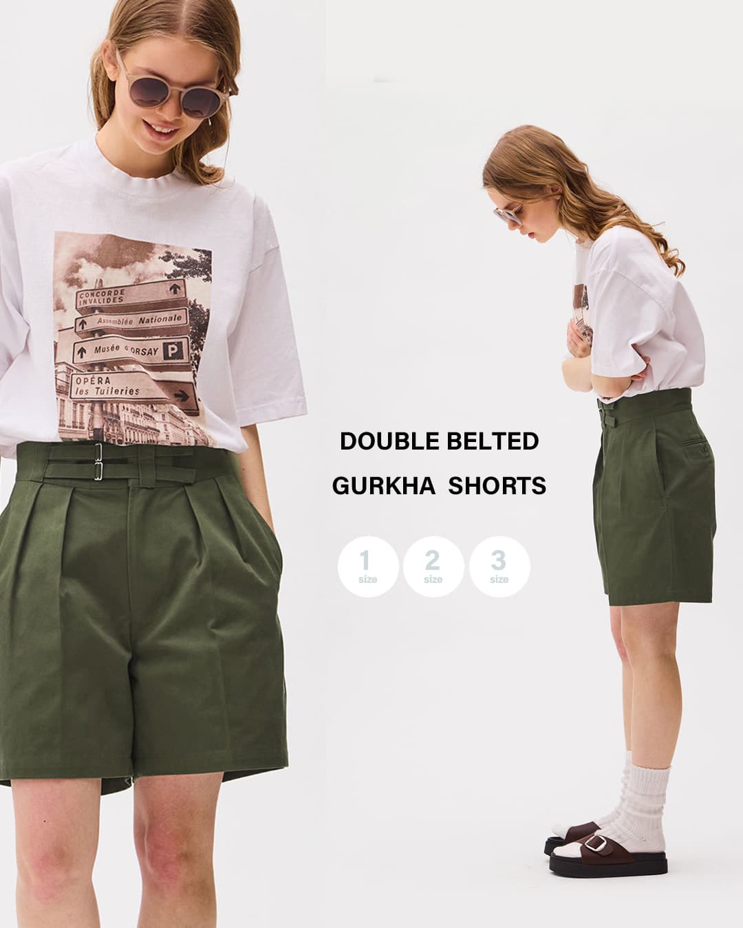 LENO(���m)�R�b�g���c�C�� �_�u���x���g �O���J�V���[�g�p���c DOUBLE BELTED GURKHA  SHORTS h2601-pt001