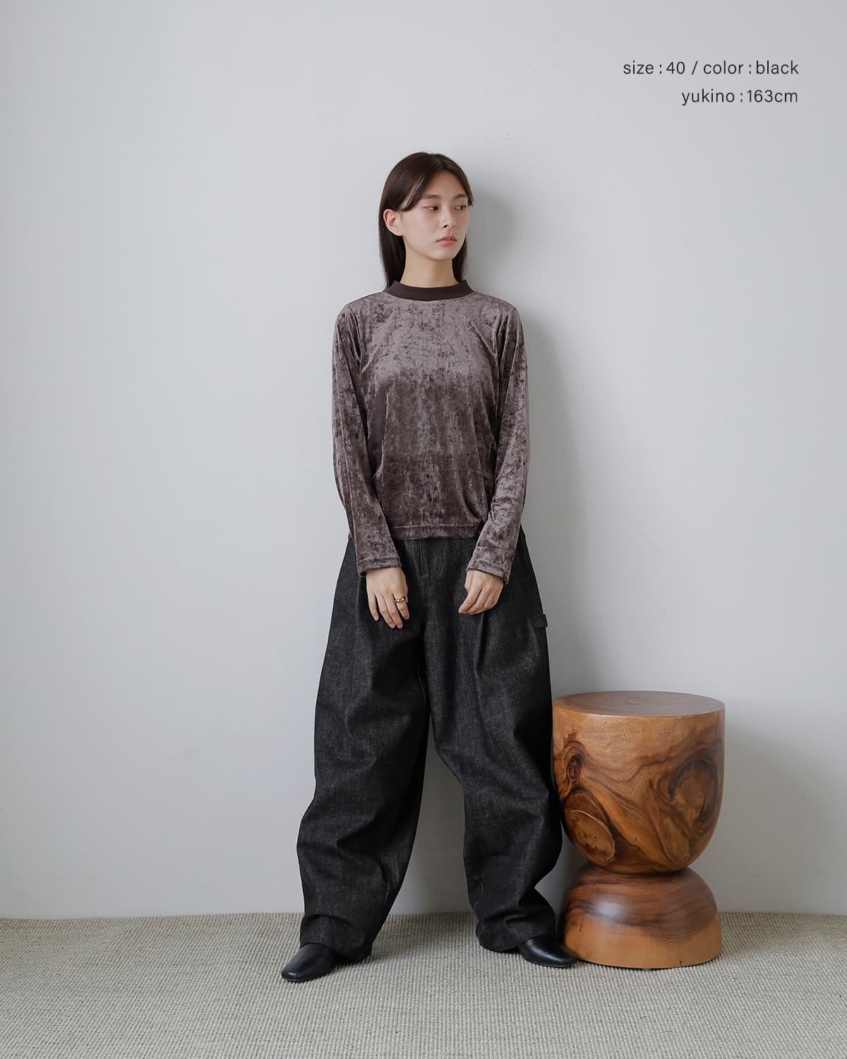 Hella(ヘラ)タックコクーンデニムパンツ h263-31