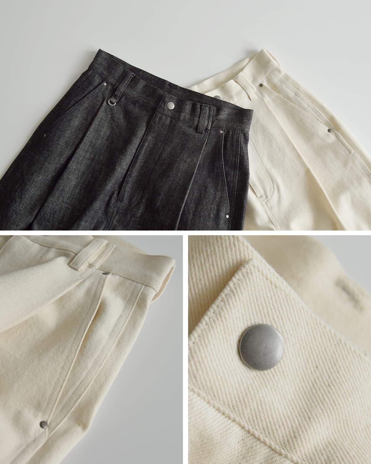 Hella(ヘラ)タックコクーンデニムパンツ h263-31
