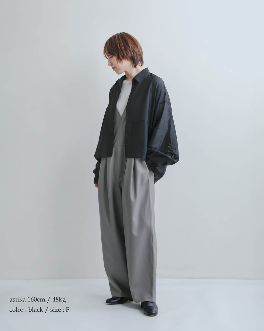 HERENCIA(ヘレンチア)シアー 長袖 シャツ h426162