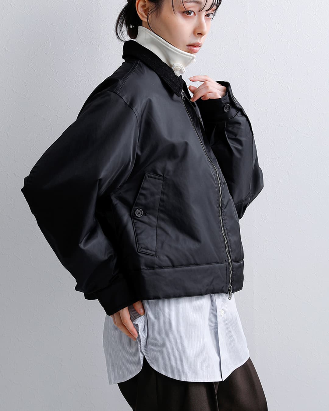 FRED PERRYコーデュロイカラー パデッド カバンジャケット Padded Caban Jacket j3116