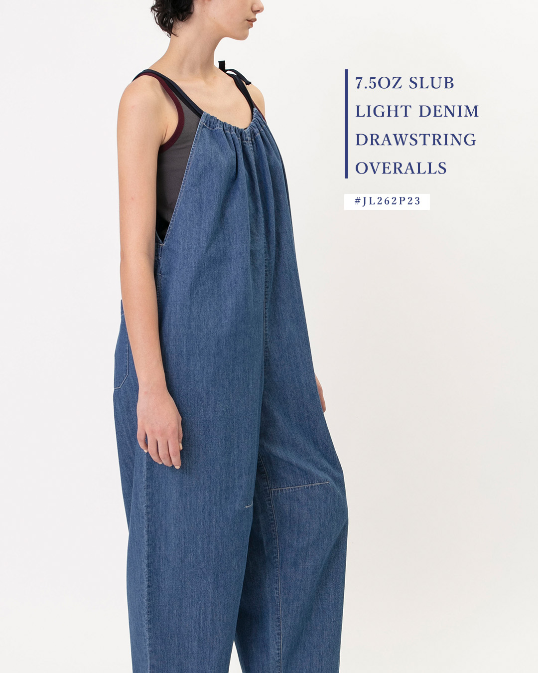 NEW]Johnbull ジョンブル 7.5oz ムラ糸 ライトデニム ドローストリング