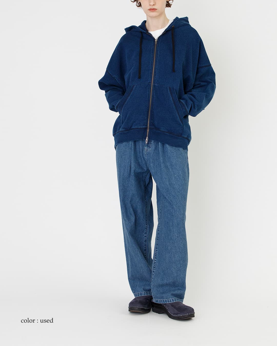 Johnbullデニム フローティッド タックパンツ jl263p10