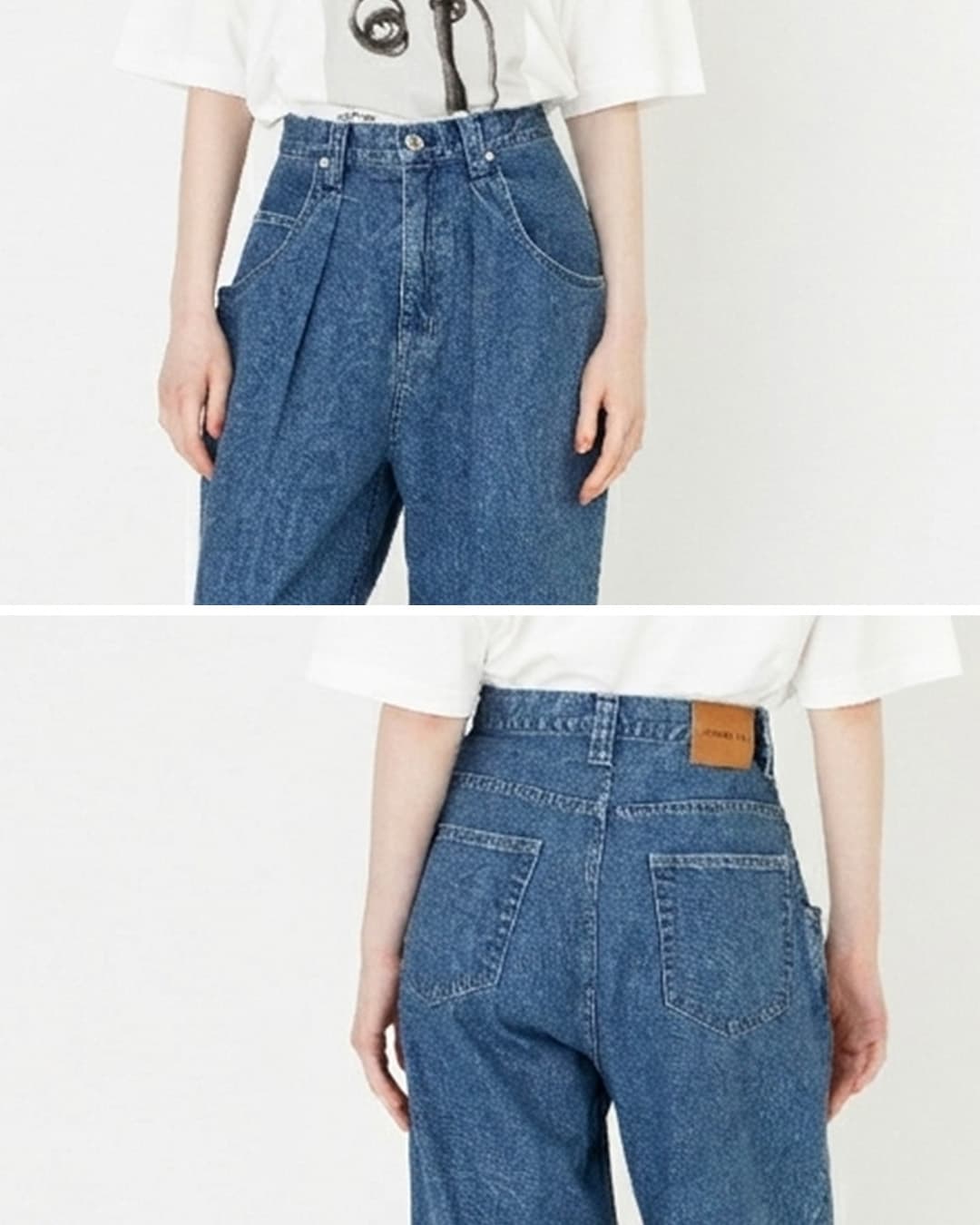 Johnbullデニム フローティッド タックパンツ jl263p10