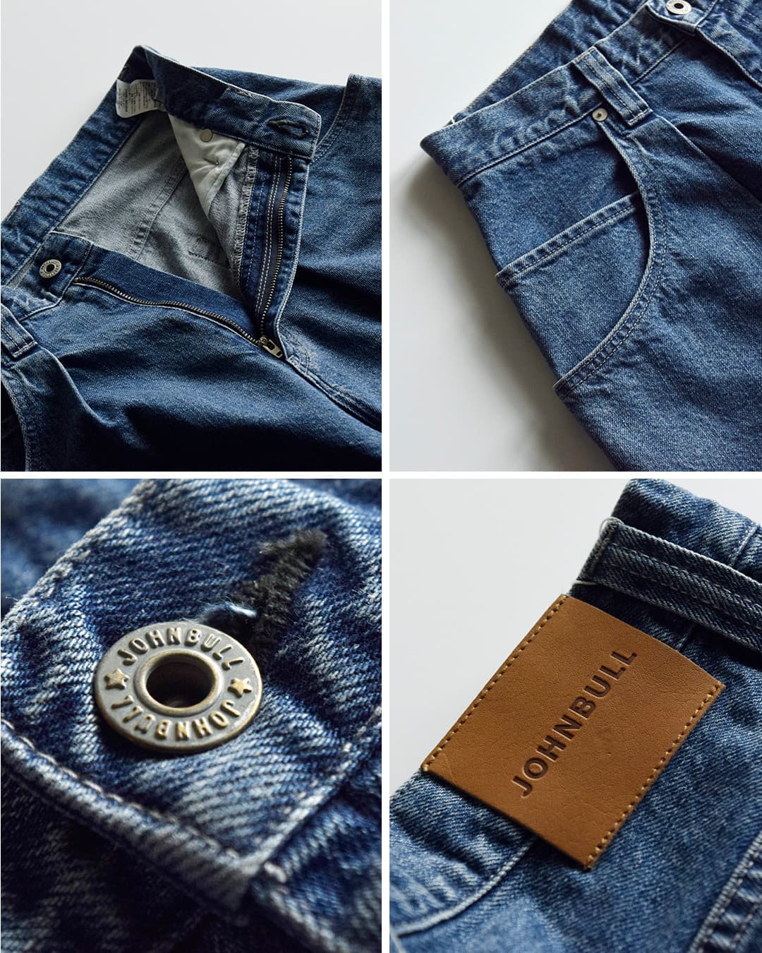 Johnbullデニム フローティッド タックパンツ jl263p10