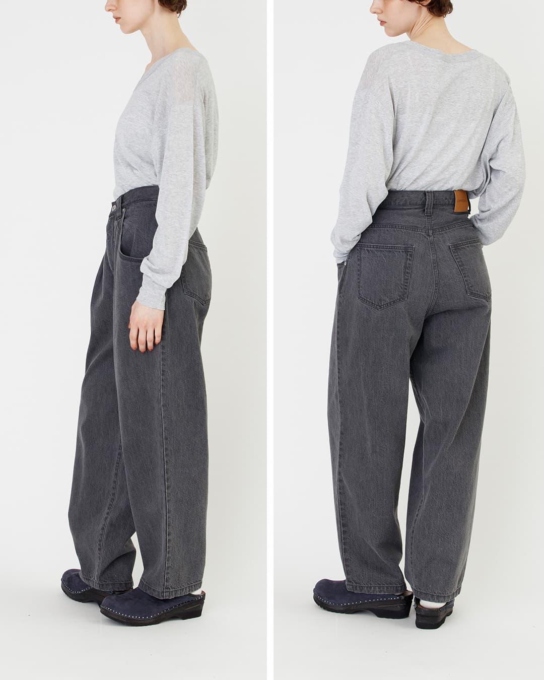 Johnbullデニム フローティッド タックパンツ jl263p10