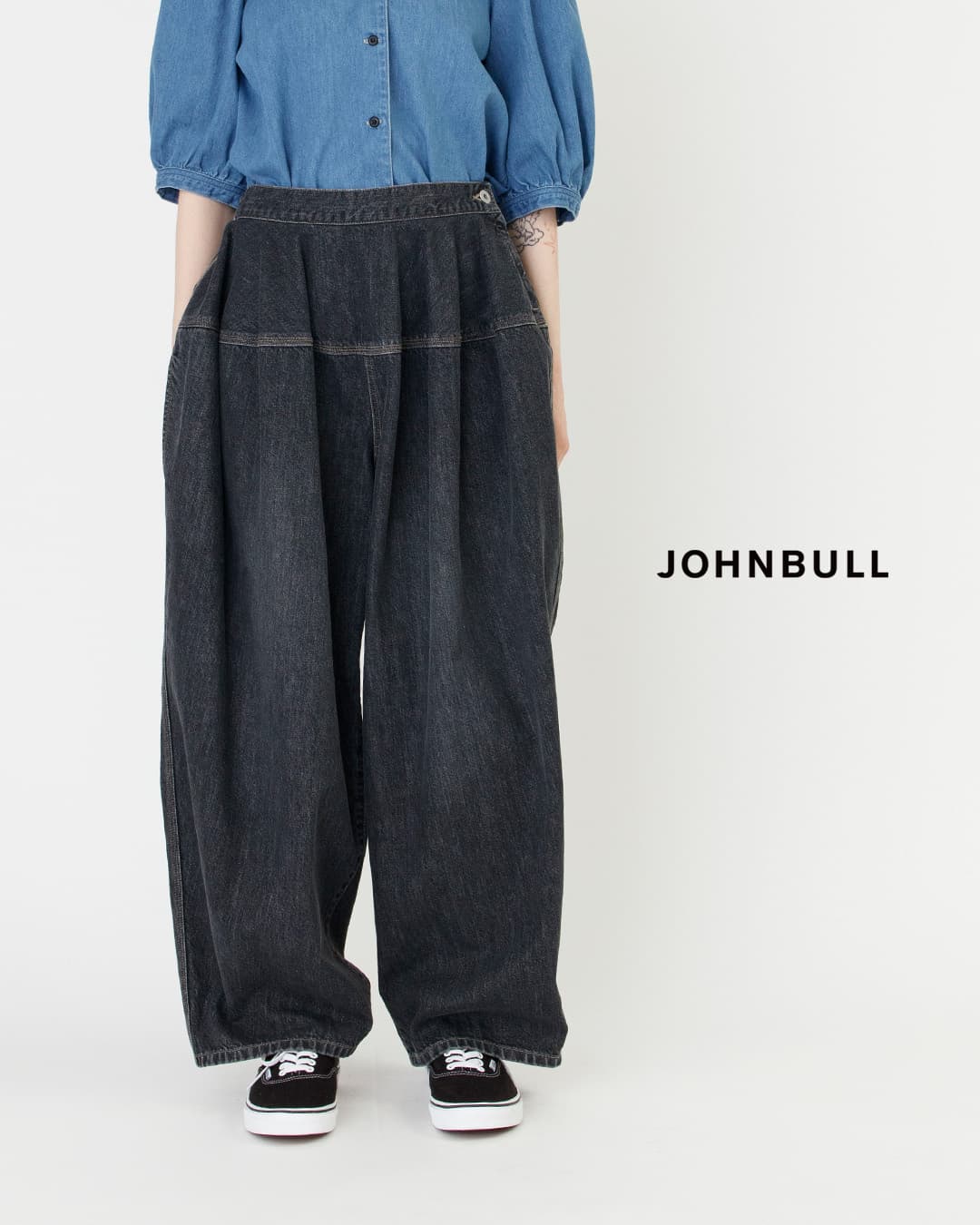 Johnbullデニム サーキュラー パンツ jl263p13