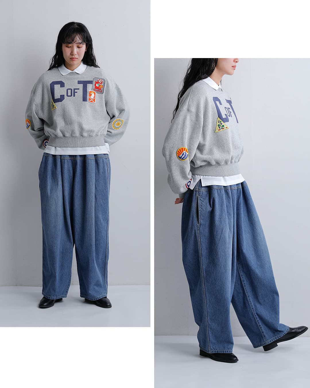 Johnbullデニム サーキュラー パンツ jl263p13