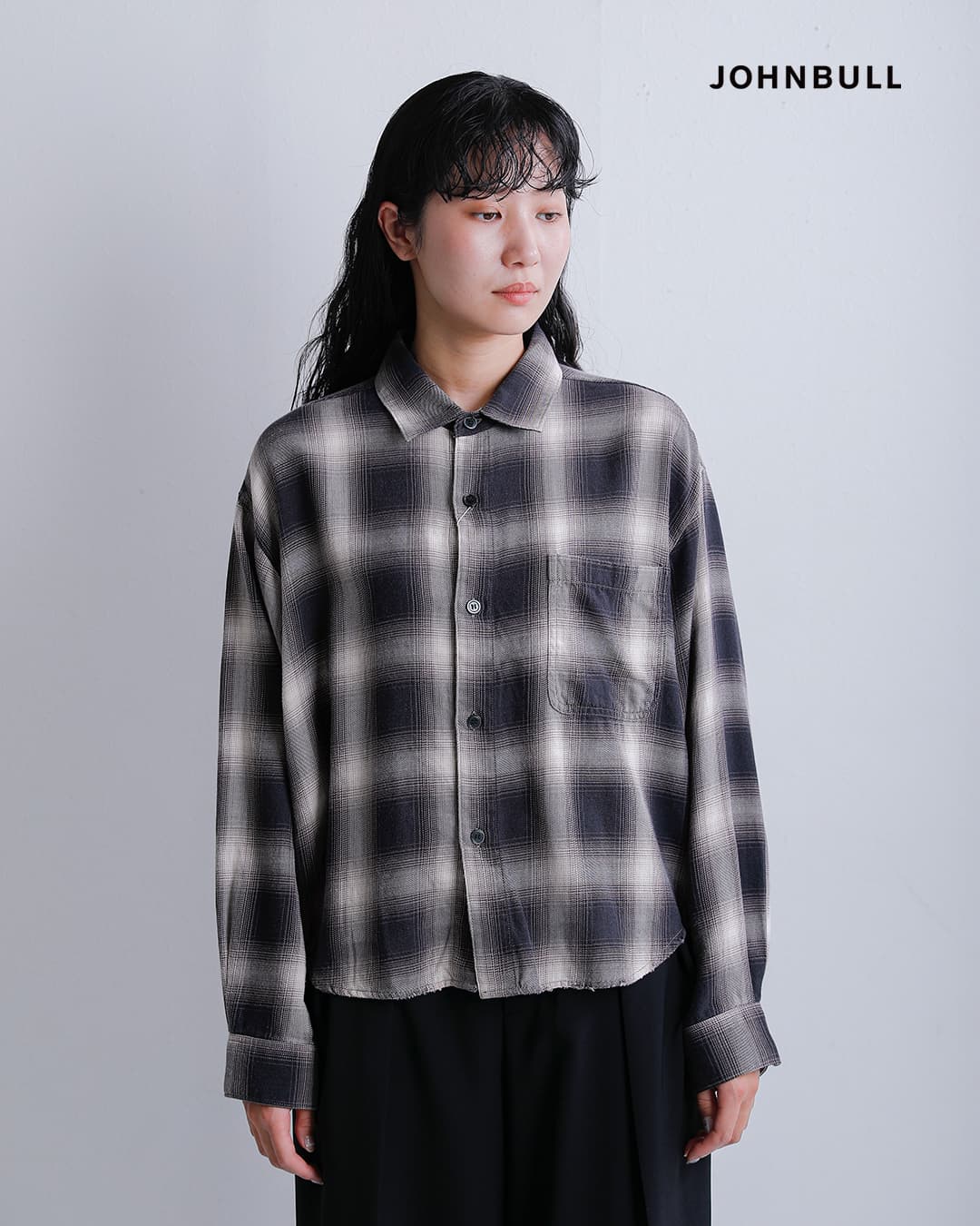Johnbullチェック フェード シャツ jl264s02