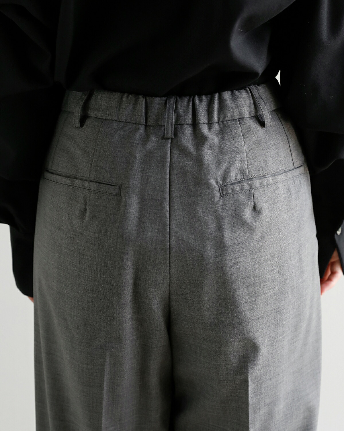 JUN MIKAMI(ジュンミカミ)ウール タックパンツ jm-26aw-4-j  秋冬