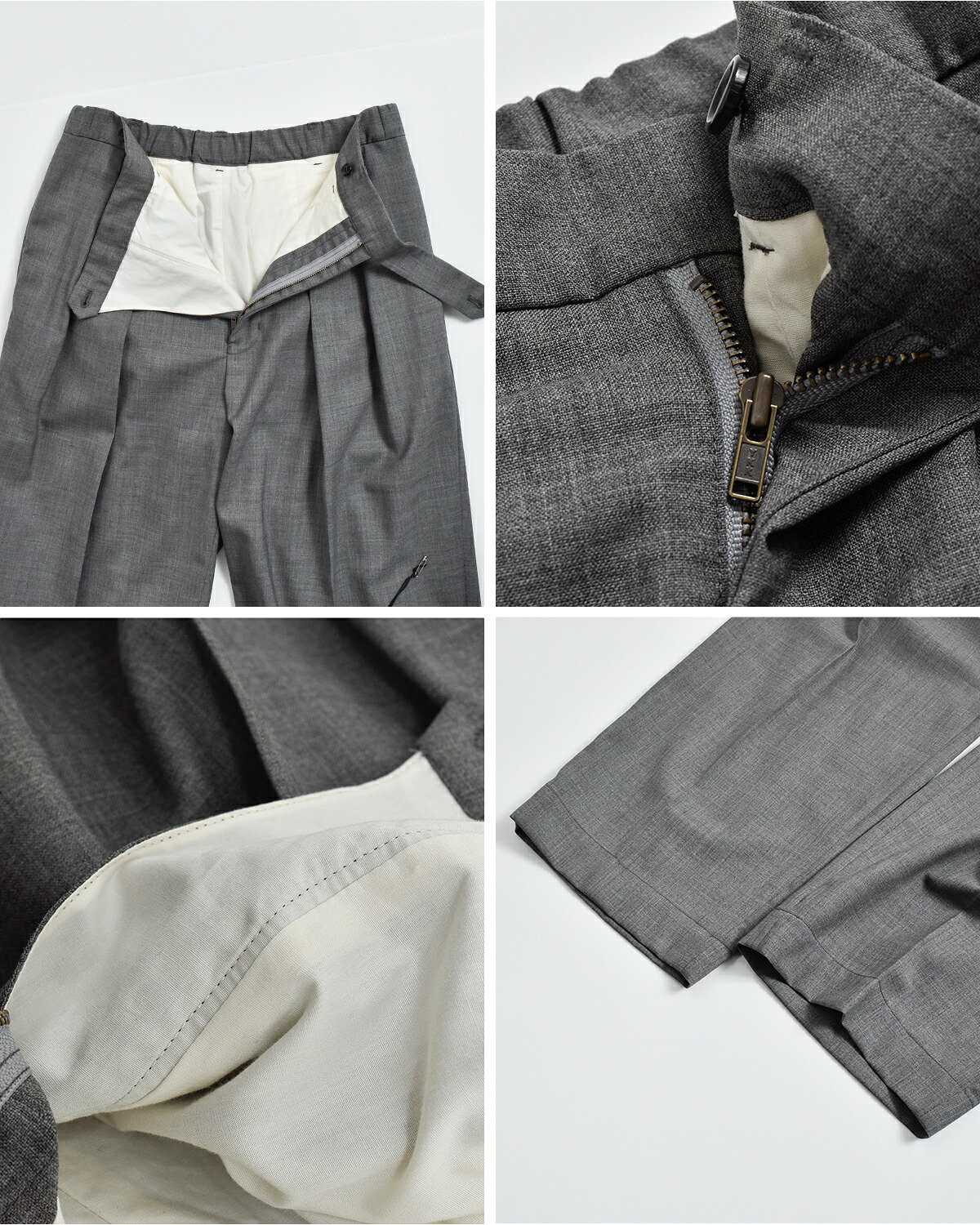 JUN MIKAMI(ジュンミカミ)ウール タックパンツ jm-26aw-4-j  秋冬