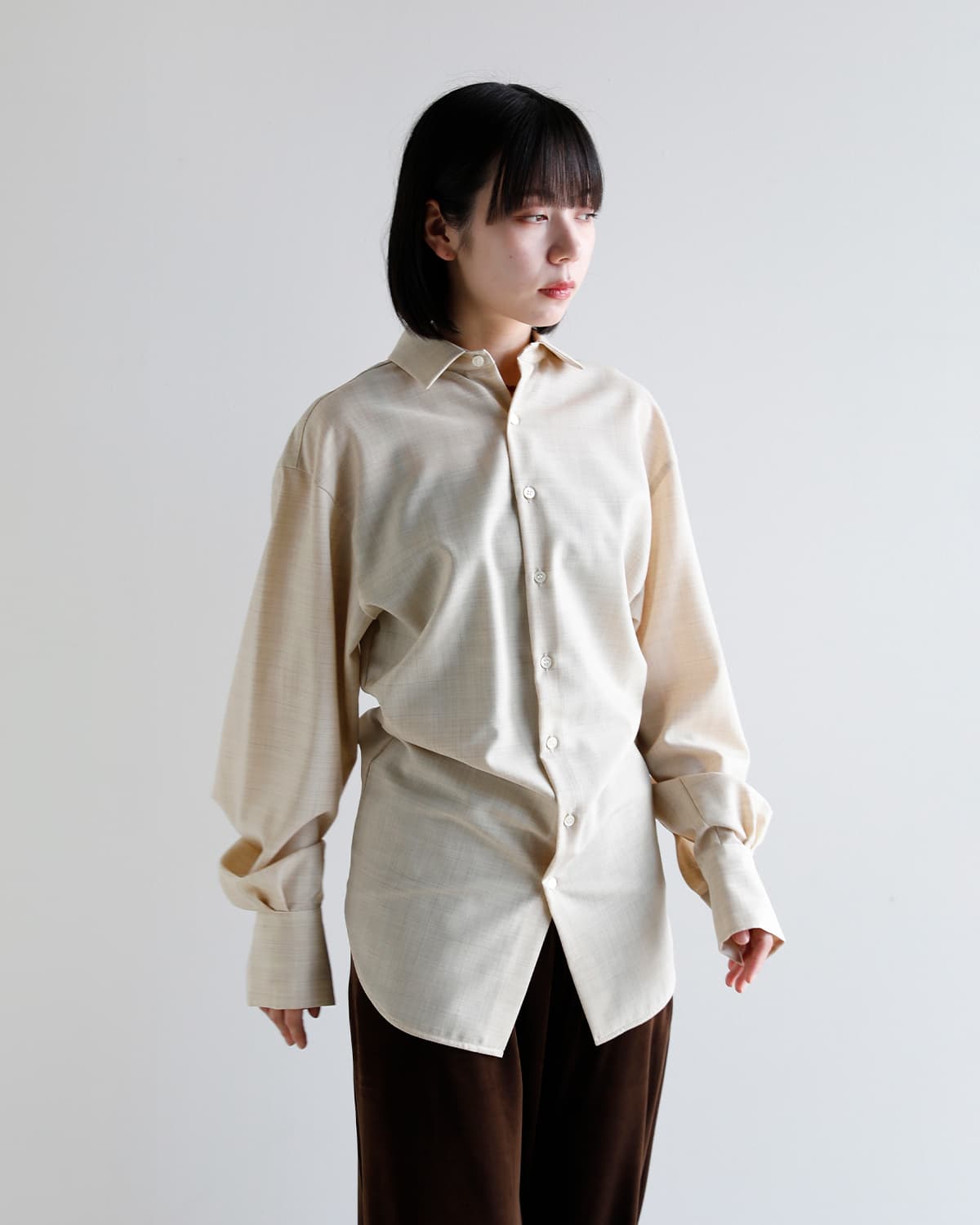 JUN MIKAMI(ジュンミカミ)ウール シャツ jm-26aw-6-j  秋冬