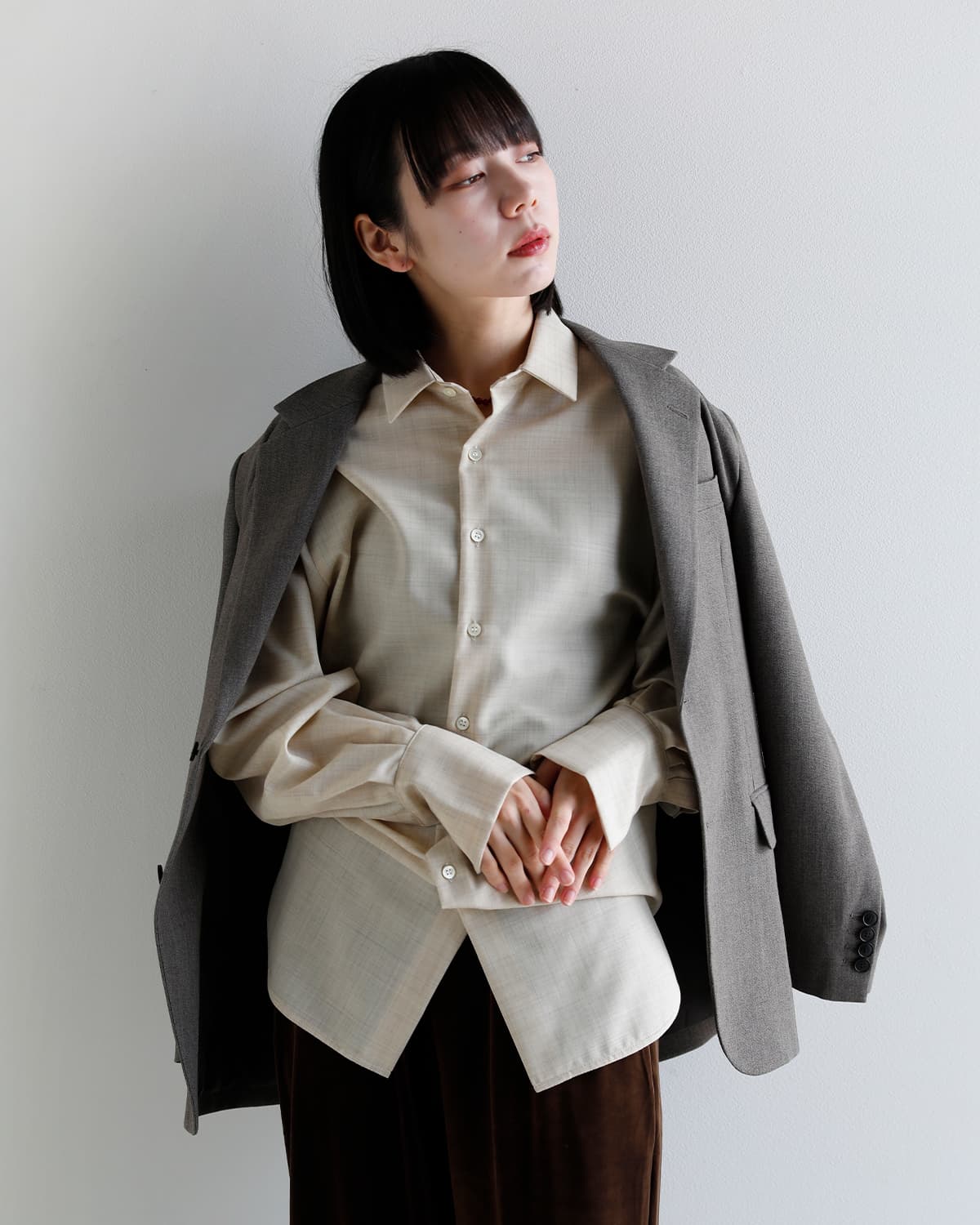 JUN MIKAMI(ジュンミカミ)ウール シャツ jm-26aw-6-j  秋冬