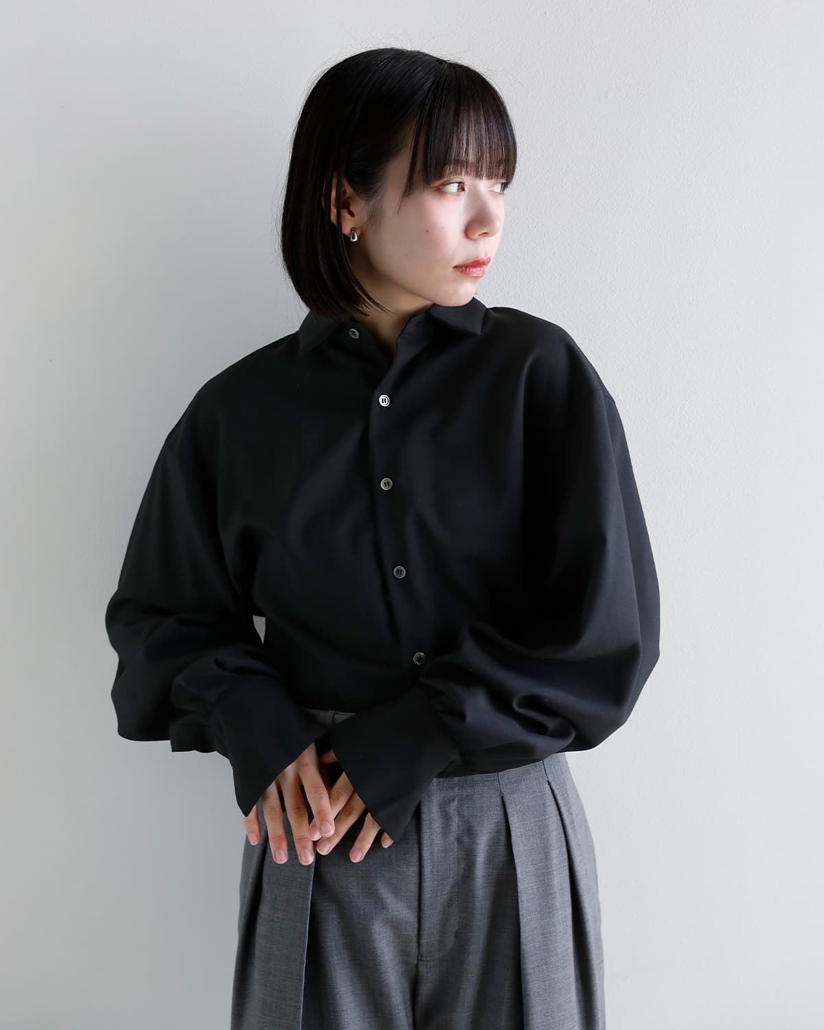 JUN MIKAMI(ジュンミカミ)ウール シャツ jm-26aw-6-j  秋冬