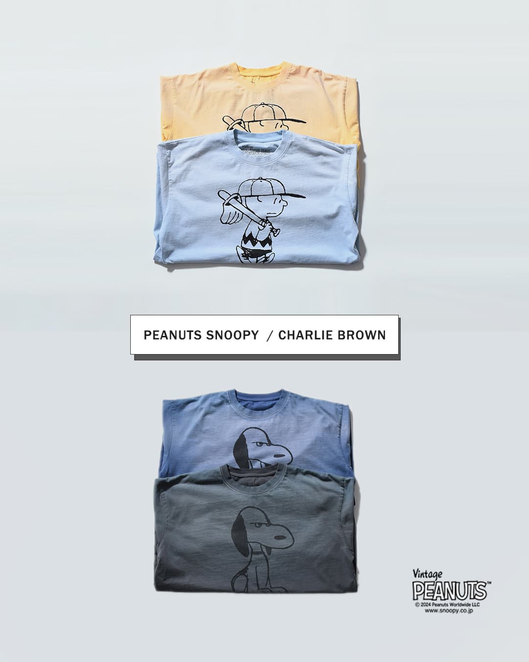 Johnbullコットン 半袖 Tシャツ PEANUTS SNOOPY / CHARLIE BROWN T jt263c01-02