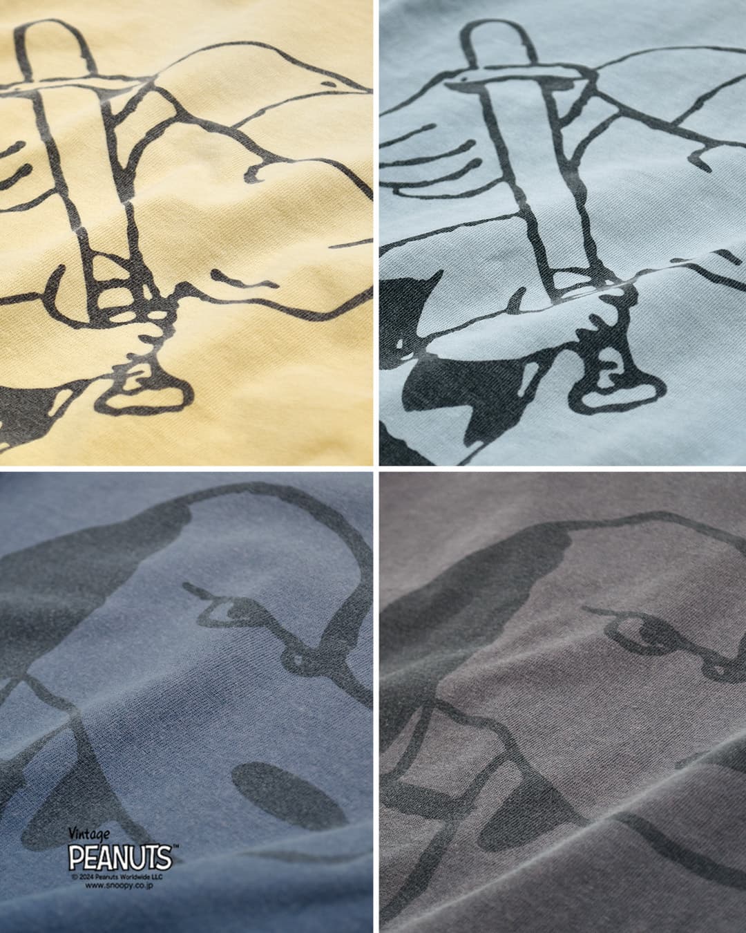 Johnbullコットン 半袖 Tシャツ PEANUTS SNOOPY / CHARLIE BROWN T jt263c01-02