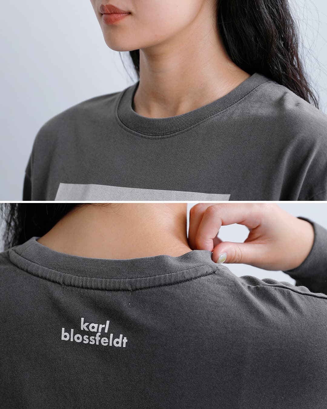 Johnbullコットン 長袖 Tシャツ Karl Blossfeldt Cucurbita / Centaurea Ruthenica LST jt263c07-09