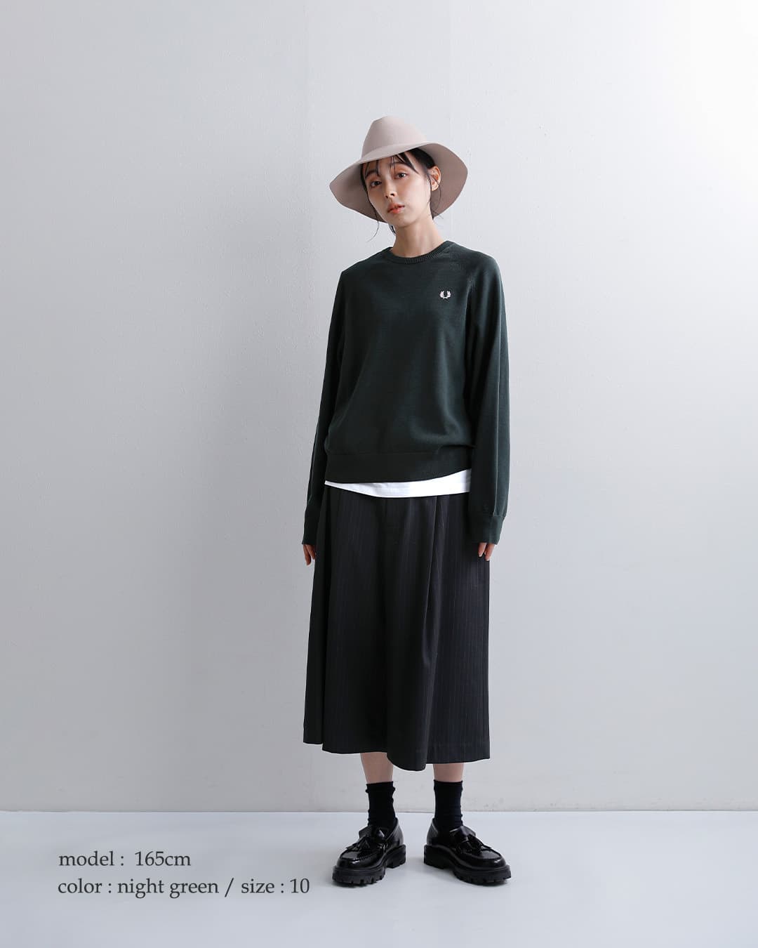 FRED PERRYコットン クルーネック ニットセーター Crew Neck Jumper k3140