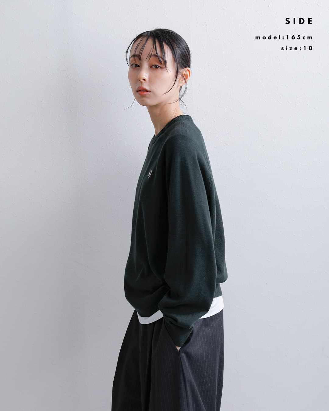 FRED PERRYコットン クルーネック ニットセーター Crew Neck Jumper k3140