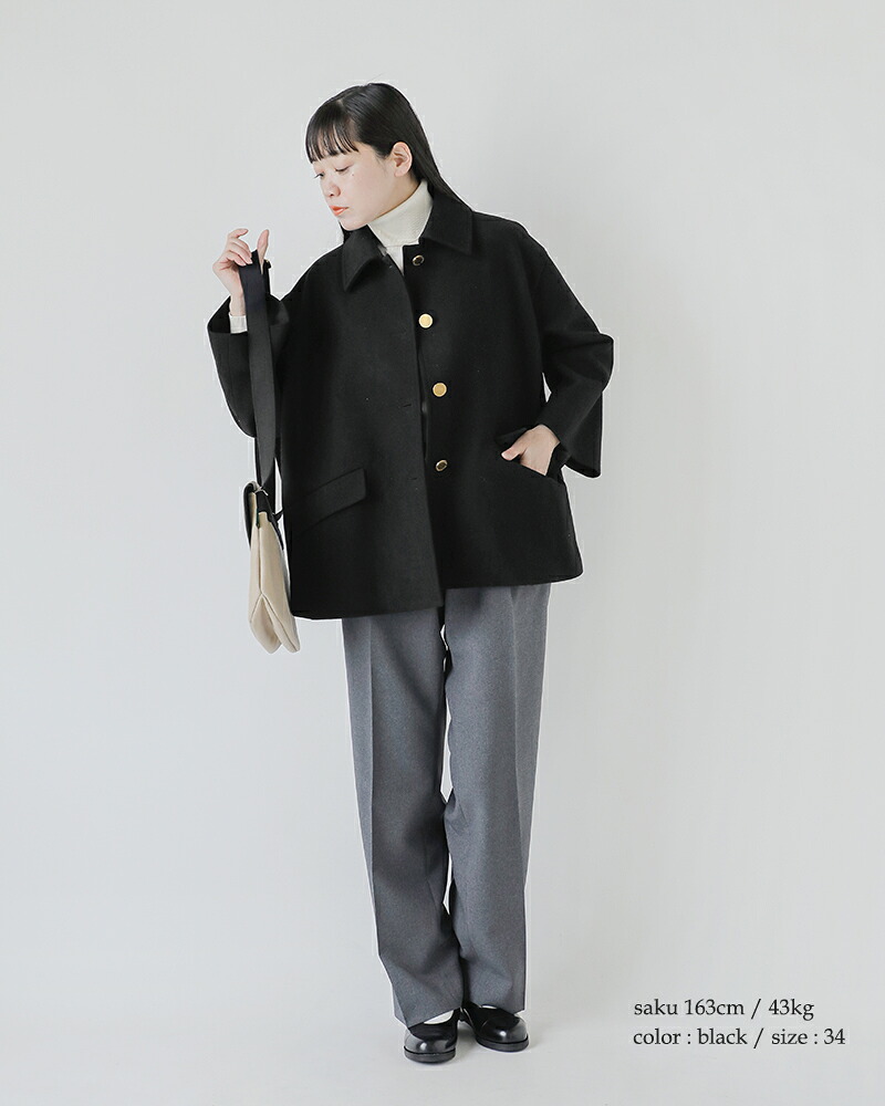 Traditional Weatherwear(トラディショナルウェザーウェア)リントンライトメルトンウールショートコート“LINTONSHORT”l252kgfco0502ml