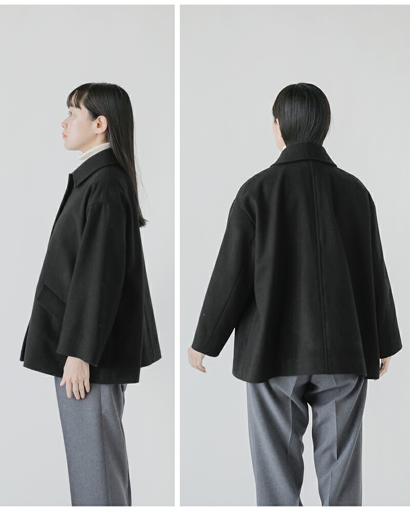 Traditional Weatherwear(トラディショナルウェザーウェア)リントンライトメルトンウールショートコート“LINTONSHORT”l252kgfco0502ml