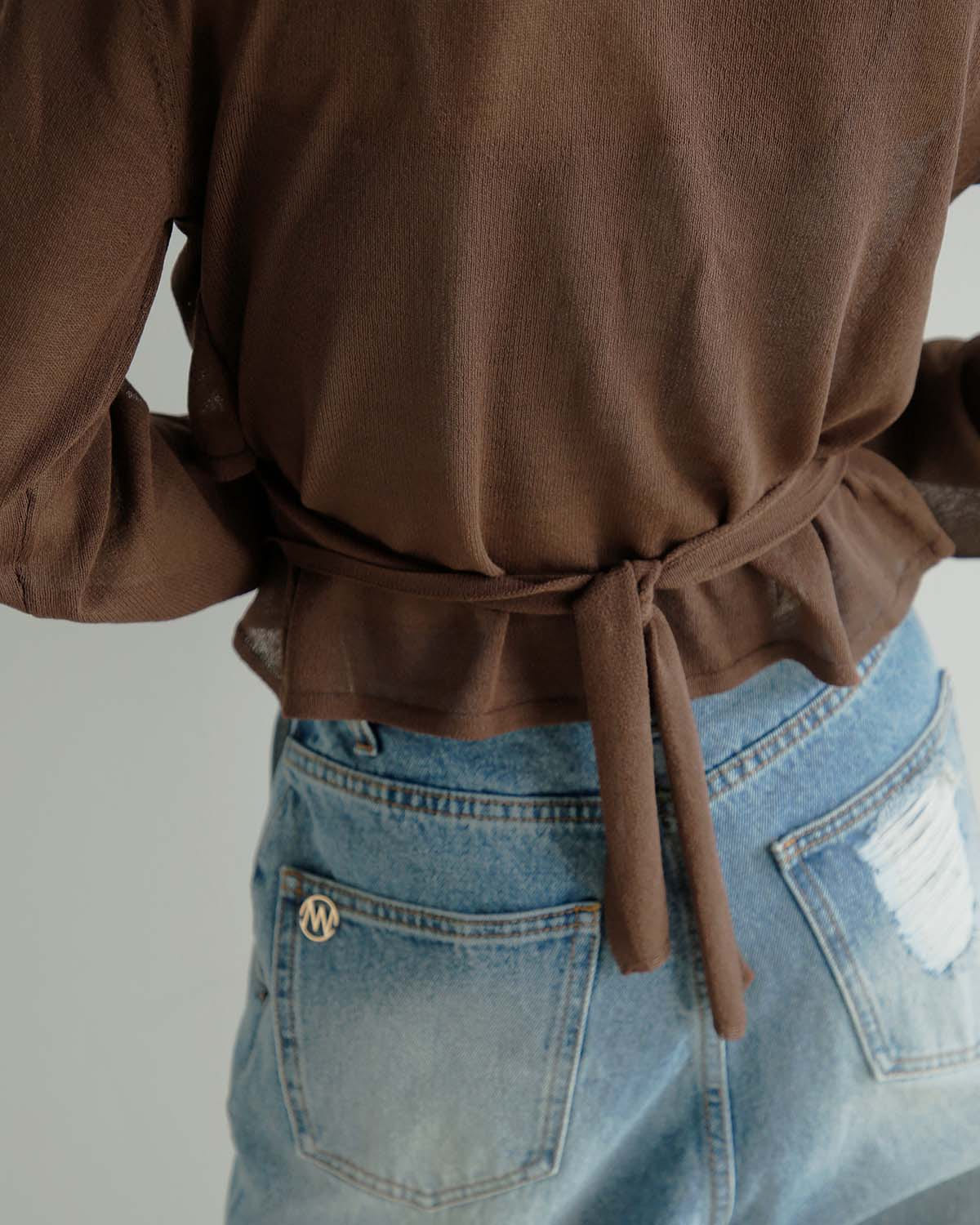 kiehtova(キエトバ)キエトヴァ レイヤード シアー クロスカーディガン LAYERED SHEER CROSS CARDIGAN ktwr60 秋冬