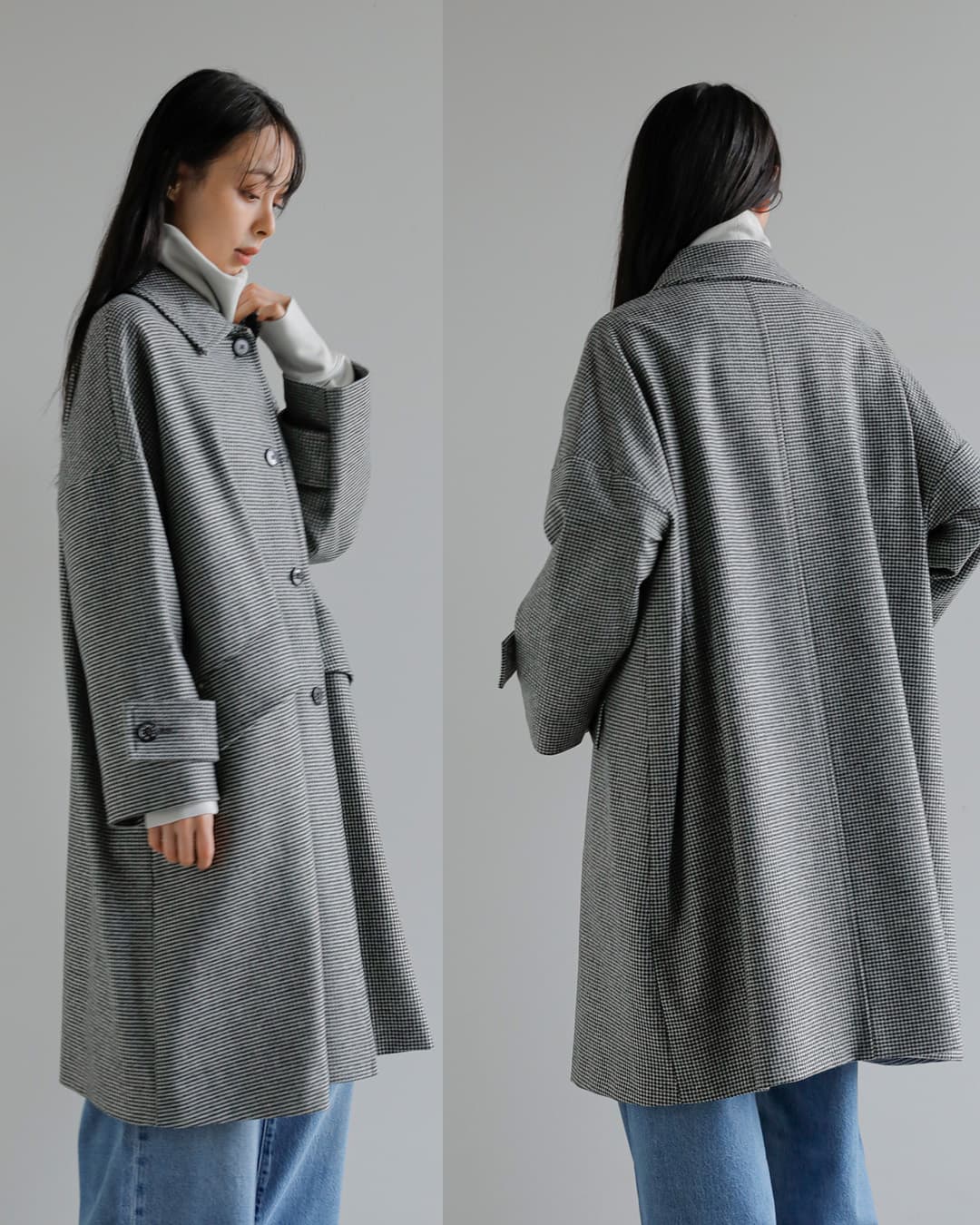 MACKINTOSH(マッキントッシュ)aranciato別注 ハウンドトゥース ハンビー ロング コート “HUMBIE LONG EX” l242mo1159exafd