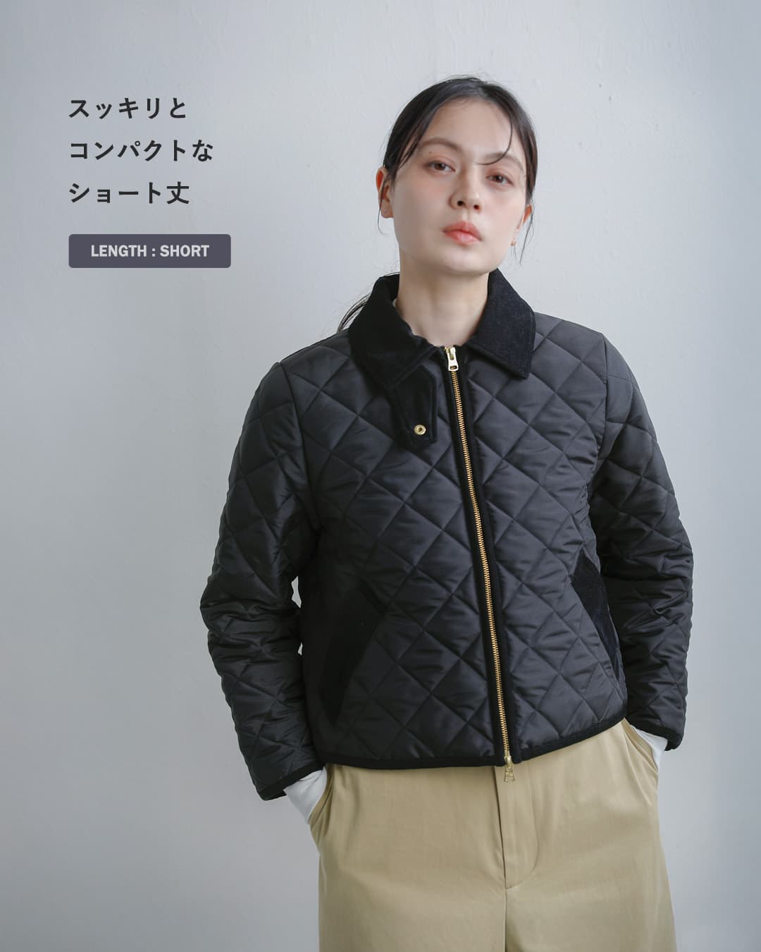 Traditional Weatherwear(トラディショナルウェザーウェア)ウェーバリー Aライン ジップ キルティング ジャケット WAVERLY A-LINE ZIP l262apqco0552aa