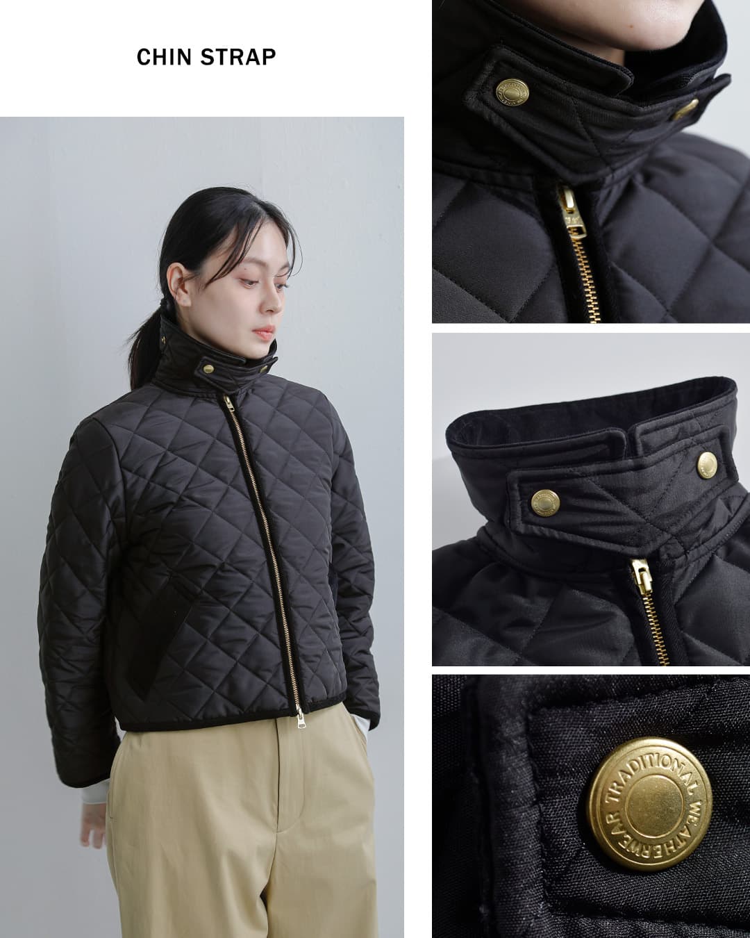Traditional Weatherwear(トラディショナルウェザーウェア)ウェーバリー Aライン ジップ キルティング ジャケット WAVERLY A-LINE ZIP l262apqco0552aa