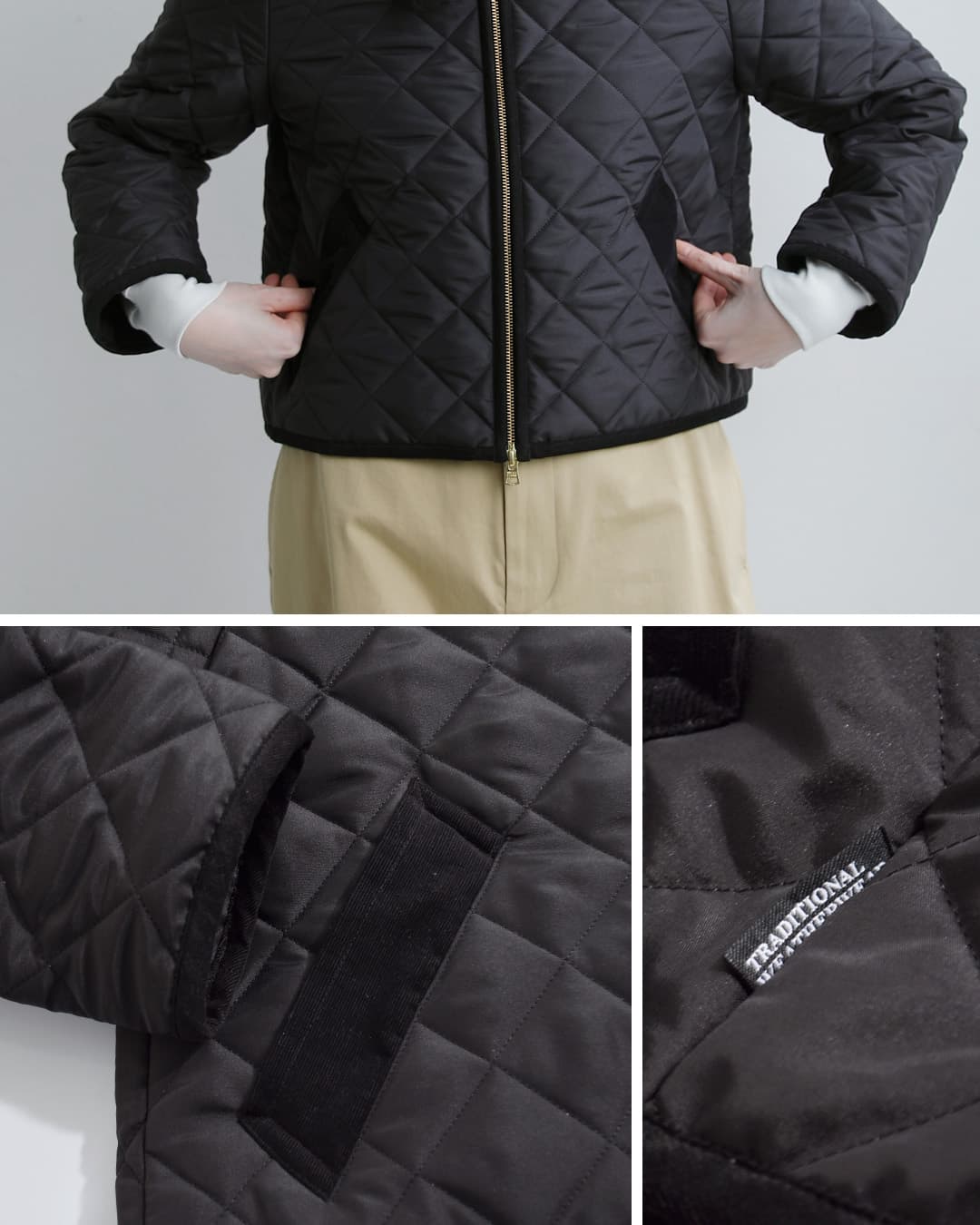 Traditional Weatherwear(トラディショナルウェザーウェア)ウェーバリー Aライン ジップ キルティング ジャケット WAVERLY A-LINE ZIP l262apqco0552aa