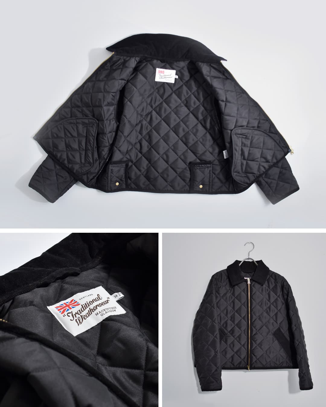 Traditional Weatherwear(トラディショナルウェザーウェア)ウェーバリー Aライン ジップ キルティング ジャケット WAVERLY A-LINE ZIP l262apqco0552aa