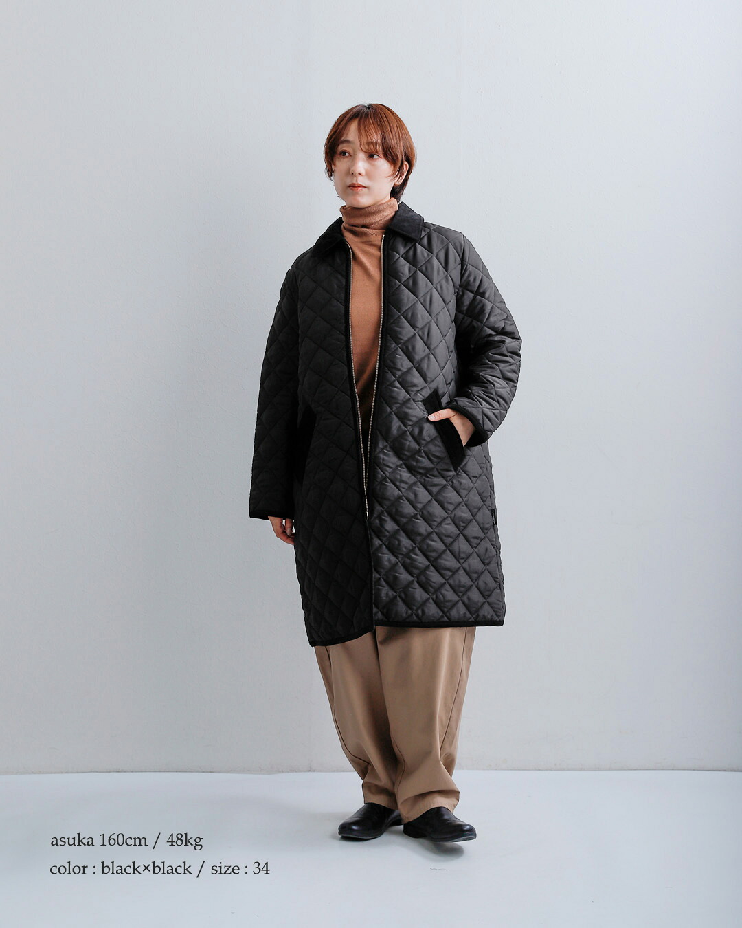 Traditional Weatherwear(トラディショナルウェザーウェア)ウェーバリー Aライン ジップ ロング ジャケット WAVERLY A-LINE ZIPZ LONG l262apqco0553aa