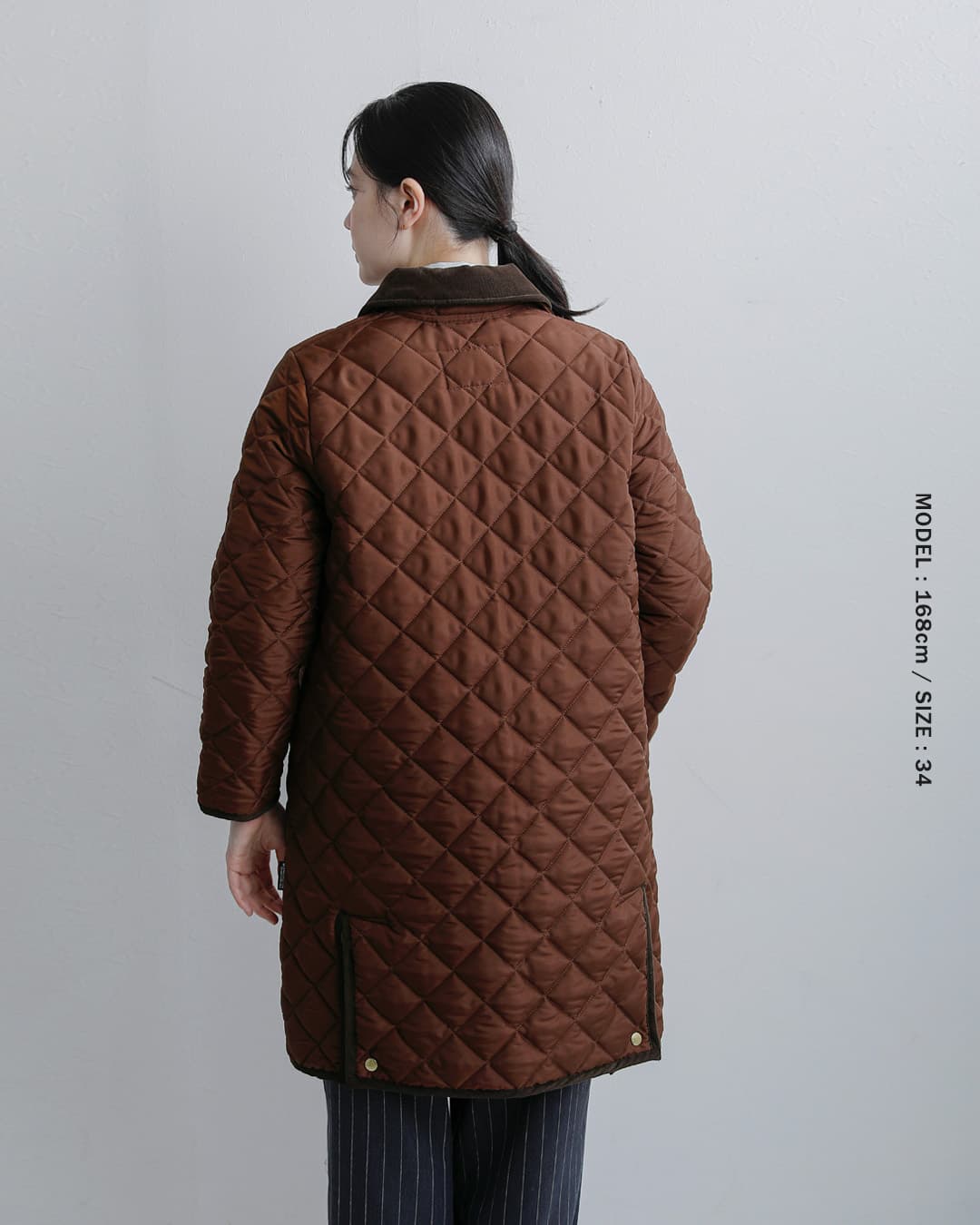 Traditional Weatherwear(トラディショナルウェザーウェア)ウェーバリー Aライン ジップ ロング ジャケット WAVERLY A-LINE ZIPZ LONG l262apqco0553aa