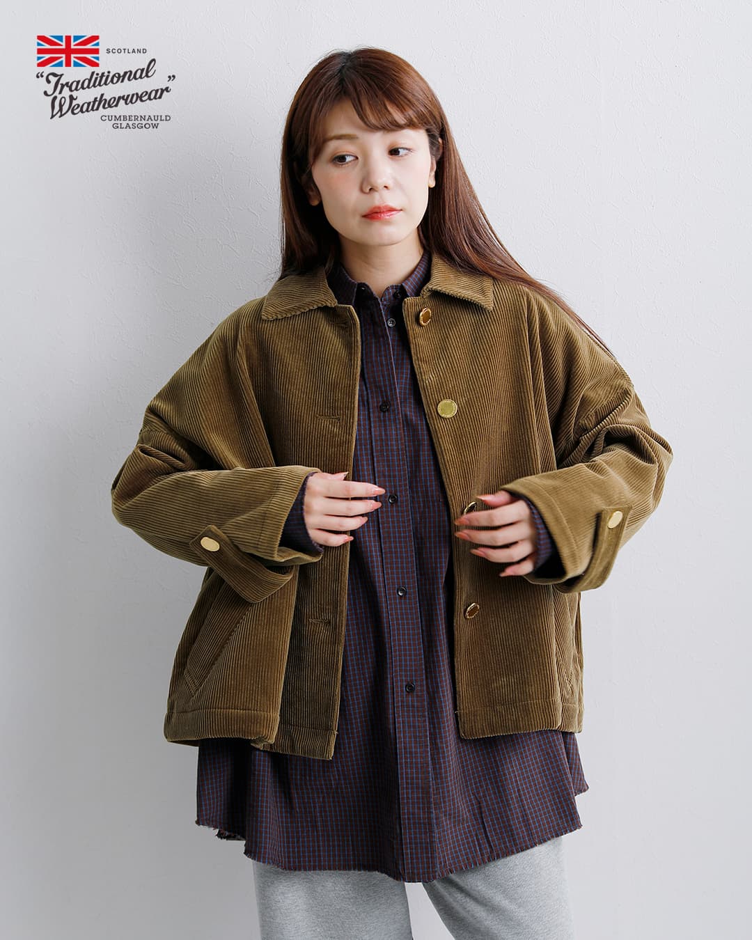 Traditional Weatherwear(トラディショナルウェザーウェア)マールトン コーデュロイ ショート コート MALTON B/T SHORT l262kgfco0541cd