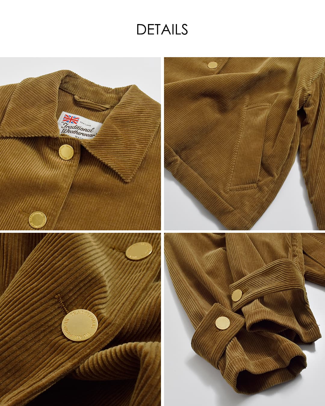 Traditional Weatherwear(トラディショナルウェザーウェア)マールトン コーデュロイ ショート コート MALTON B/T SHORT l262kgfco0541cd