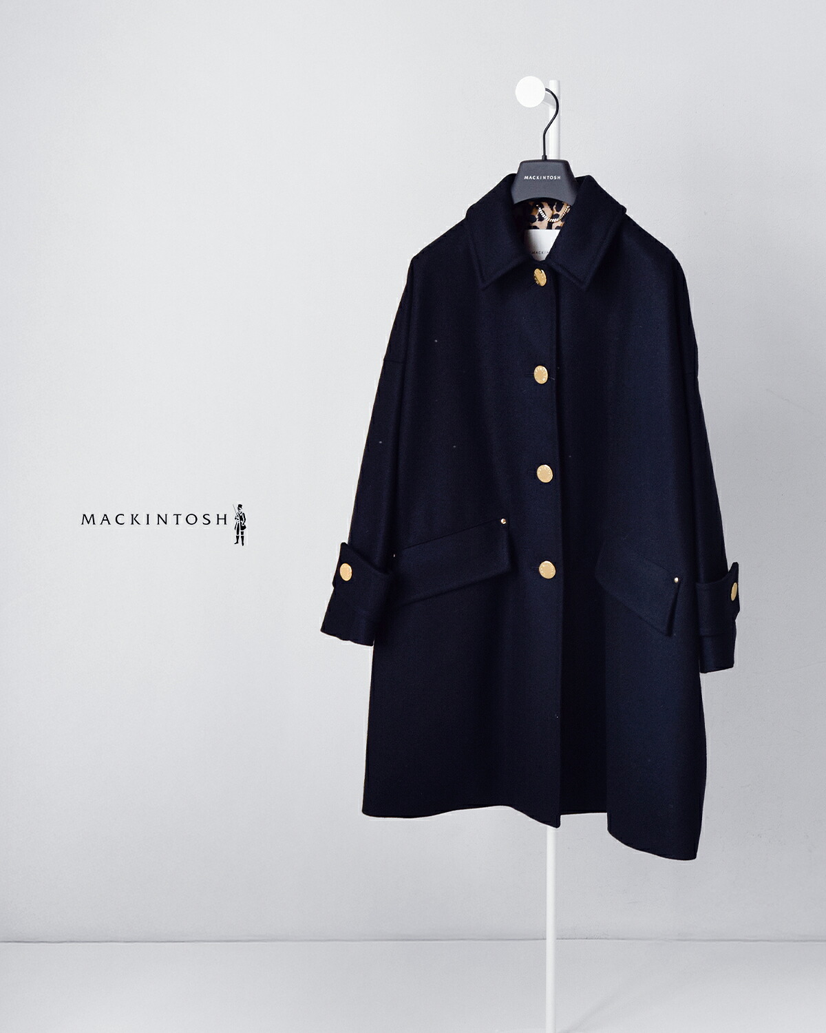 MACKINTOSH マッキントッシュ ハンビー ウールメルトン レオパード