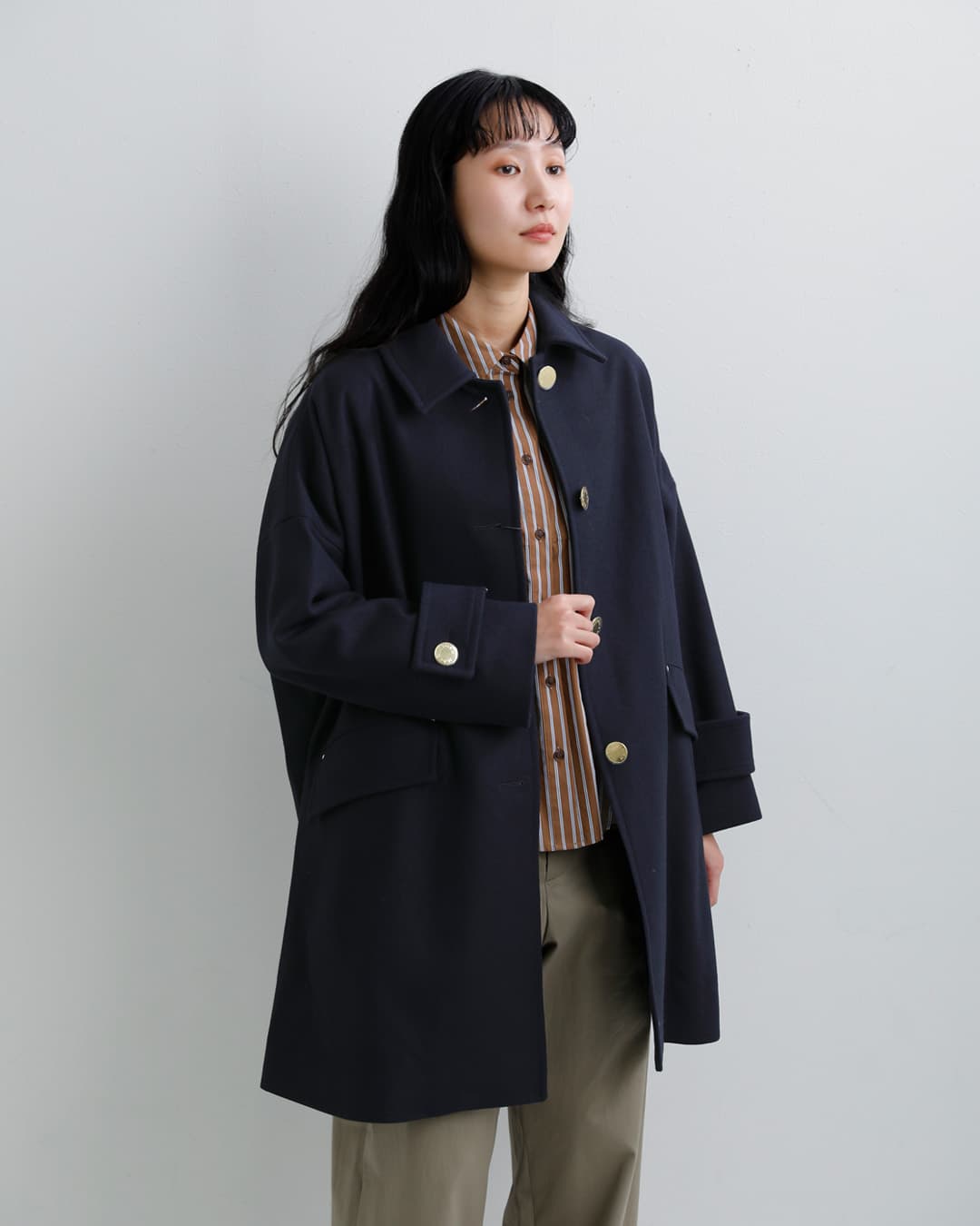 MACKINTOSH マッキントッシュ ハンビー ウールメルトン メタルボタン