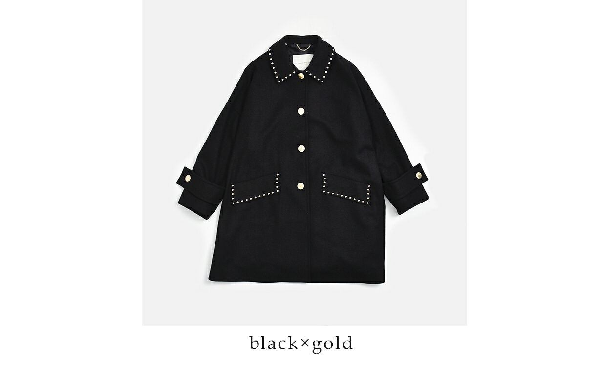 MACKINTOSH(マッキントッシュ)ハンビー ウールメルトン スタッズ ステンカラーコート New Humbie Studs MB l262mo1231f2ks