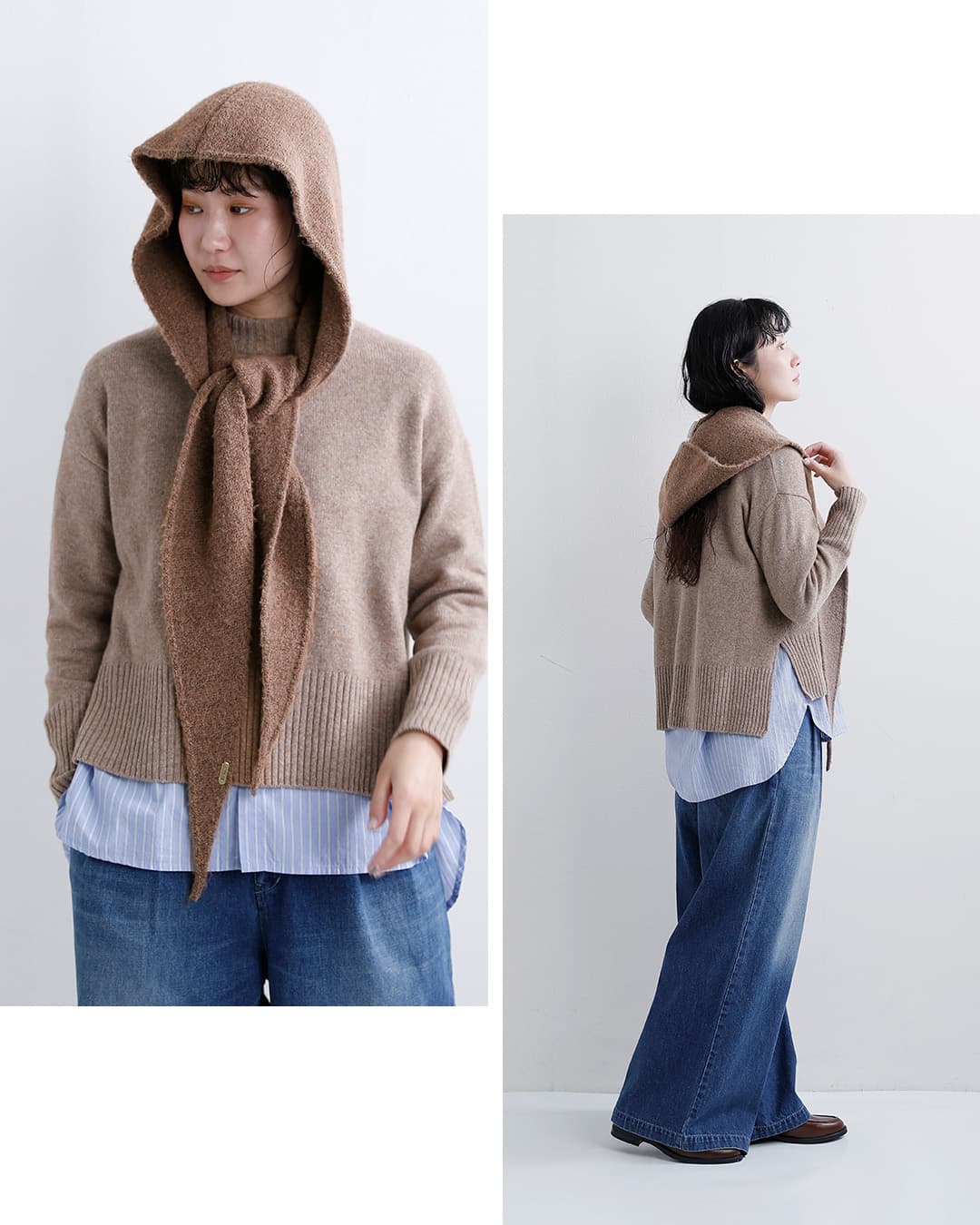 Barbourペニー ニット フード スカーフ PENNY KNITTED HOOD SCARF lac0370